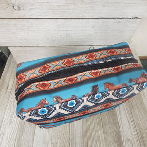 Aztec Horse Print Make-up Bag - My Wyo Designs