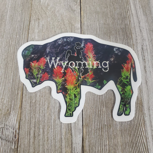 For the Love of Wildflowers Buffalo Decal* - My Wyo Designs