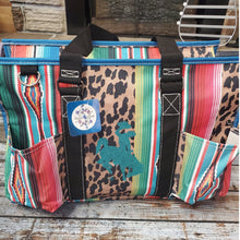 Cheetah & Serape' Utility Bag w/Bucking Horse & Rider - My Wyo Designs