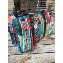 Cheetah & Serape' Utility Bag w/Bucking Horse & Rider - My Wyo Designs