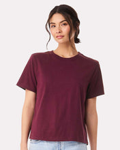 Wild Checkered Cards ~ Bella Maroon Boxy tee - My Wyo Designs
