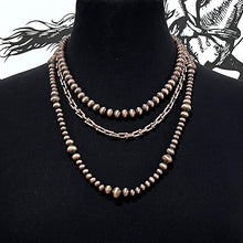3 Pc Navajo Copper Layered Necklace