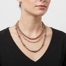 3 Pc Navajo Copper Layered Necklace