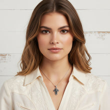 Black & White Howlite Cross Necklace