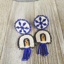 Authentic Native Beaded Clip earrings - My Wyo Designs