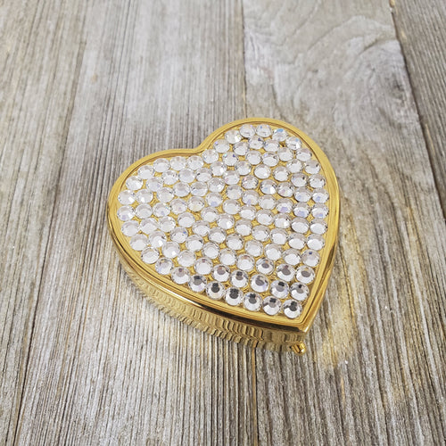 Crystal Pill Box Heart - My Wyo Designs