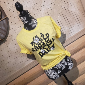 Be a Daisy ~Daisy Jones Yellow Tee - My Wyo Designs