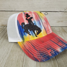 Hippie Tie-Dye Bucking Horse & Rider®️ Ball Cap - My Wyo Designs