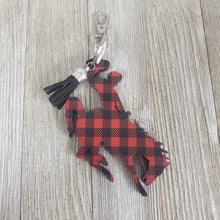 Buffalo Plaid ~Bucking Horse & Rider®️ Keychain - My Wyo Designs