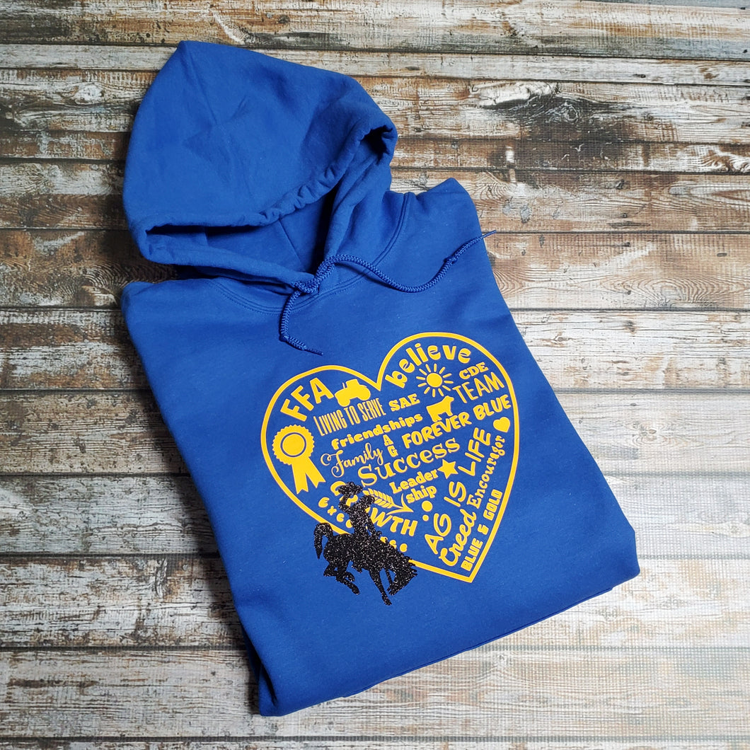 For the LOVE of FFA ~ Hoodie (pre-order) - My Wyo Designs