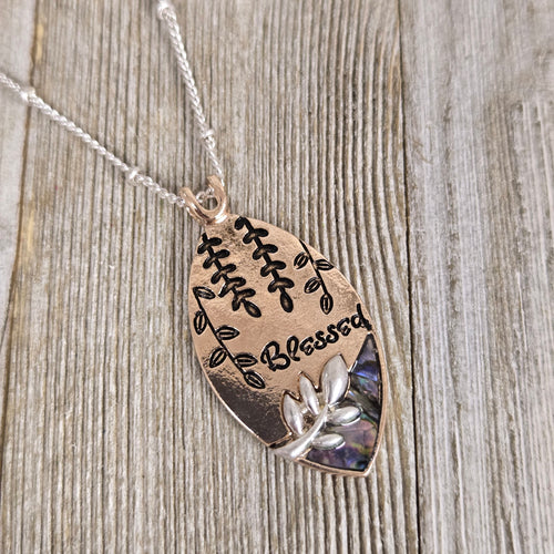 Rose Gold ~Blessed~ Necklace - My Wyo Designs