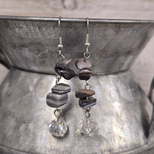 Lace Grey Agate Nugget Drop Earrings - My Wyo Designs