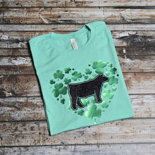 Hearts of Clover ~ Steer-Hen-Rabbit ~ Mint Tee (pre-order) - My Wyo Designs