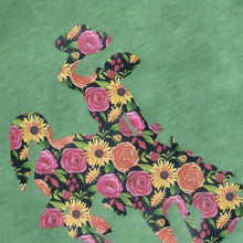 Spring Floral Bucking Horse ~Apple Green ~ Tee - My Wyo Designs