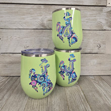 Cool Paisley~  Bucking Horse & Rider®️  Wine Tumbler - My Wyo Designs