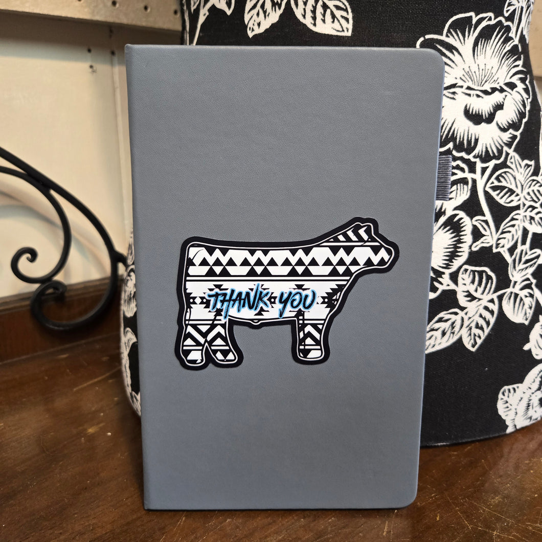 Big Note Pad w/pen ~ Show Steer Fair Thank you - My Wyo Designs