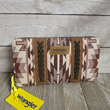 Wrangler Southwest Aztec Wallet w/wrist strap ~Brown