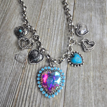 Western Tooled Heart Charm necklace