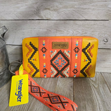 Wrangler Tribal Wallet w/wrist strap ~Orange