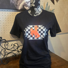 Aztec & Checkerboard Bella Tee - My Wyo Designs
