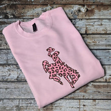 Leopard Steamboat ~ Pink Gildan Sweatshirt - My Wyo Designs