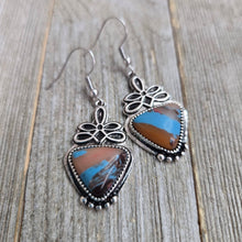 Boot Stitch Turqoise Earrings