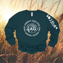 Fall Fun ~ Atlantic Blue  Bella Long Sleeve Tee (pre-order) - My Wyo Designs
