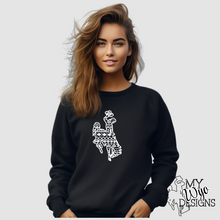 Aztec Steamboat ~ Black Gildan Sweatshirt - My Wyo Designs