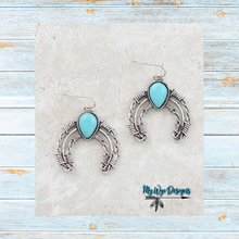 Navajo Naja Barbed Wire Turquoise Earrings - My Wyo Designs