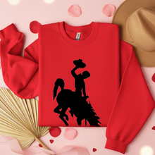 Jumbo Black Steamboat ~Red Gildan Sweatshirt