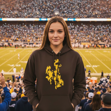 Bucking, Bucking, Bucking Horse ~ Brown Hoodie
