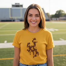 Bucking Horse, bucking horse, bucking horse~ Gold Bella Tee