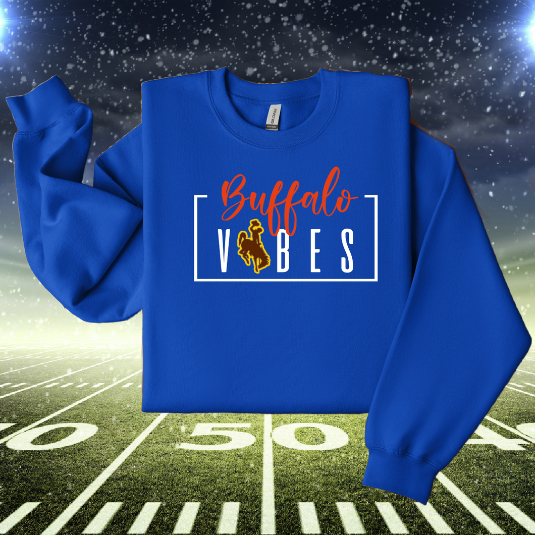 Buffalo ~Wyoming~ Royal Gildan Sweatshirt - My Wyo Designs