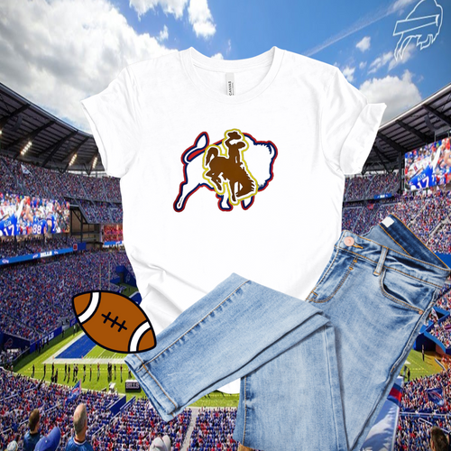 Buffalo & Wyoming ~White Bella Cotton Tee - My Wyo Designs