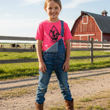 Daisy the Cow ~YOUTH ~ Hot Pink Tee - My Wyo Designs