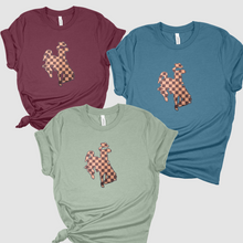 Prairie Brown Check Steamboat~ Heather Bella Tee (3 colors)
