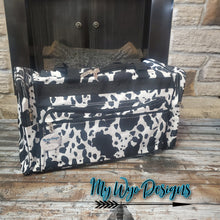 Cow Print Black & White  23" Duffle bag - My Wyo Designs