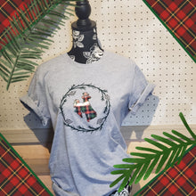 Traditional Red & Green Plaid ~Pine Wreath~ Tee (pre-order) - My Wyo Designs