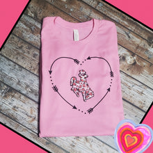 Hearts a Flutter Bucking Horse Pink Tee - My Wyo Designs