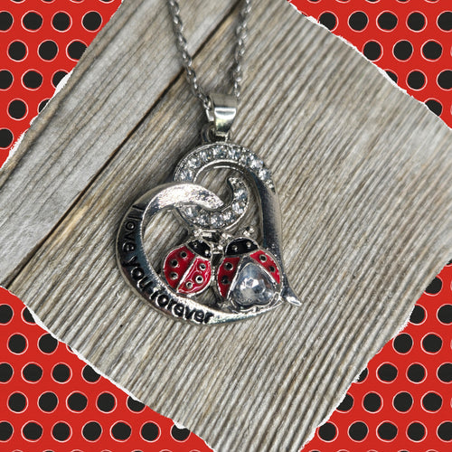 Ladybug & Heart Necklace