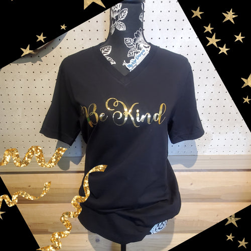 Gold Be Kind ~Tee V'nk or Crew ~Black or White {pre-order} - My Wyo Designs