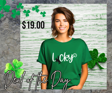 Load image into Gallery viewer, Lucky O'Wyo~ Green Bella Tee