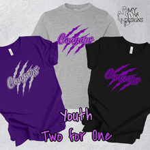 Wind River Cougars ~YOUTH~ Tee TWO for ONE!