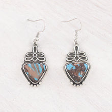 Boot Stitch Turqoise Earrings