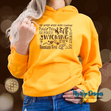 Mountain West ~Wyo Gold Hoodie - My Wyo Designs