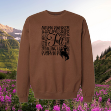 Load image into Gallery viewer, Fall Word Collage ~ Gildan Sweatshirt ~ 3 colors! - My Wyo Designs