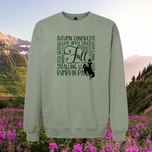 Load image into Gallery viewer, Fall Word Collage ~ Gildan Sweatshirt ~ 3 colors! - My Wyo Designs