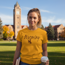 Rustic Wyoming~ Gold Bella Tee - My Wyo Designs