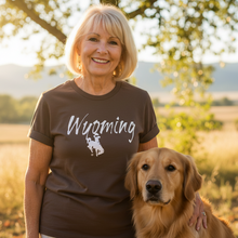 Rustic Wyoming~ Heather Brown Bella Tee - My Wyo Designs