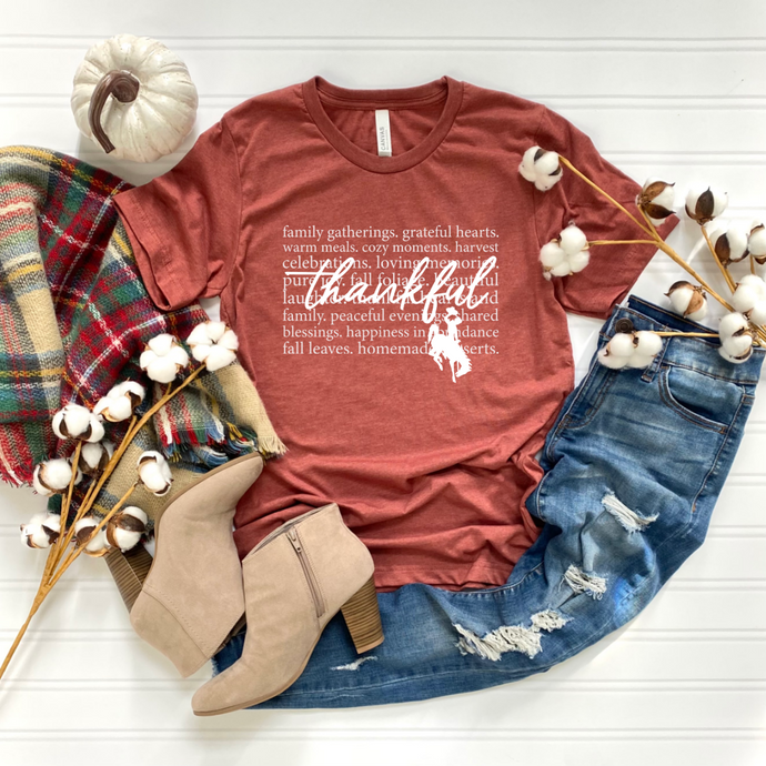 Thankful & Steamboat ~ Heather Clay Tee
